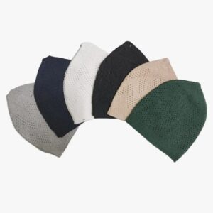 Multicolour Muslim Skull Cap Turkish Design (Pack of 6)